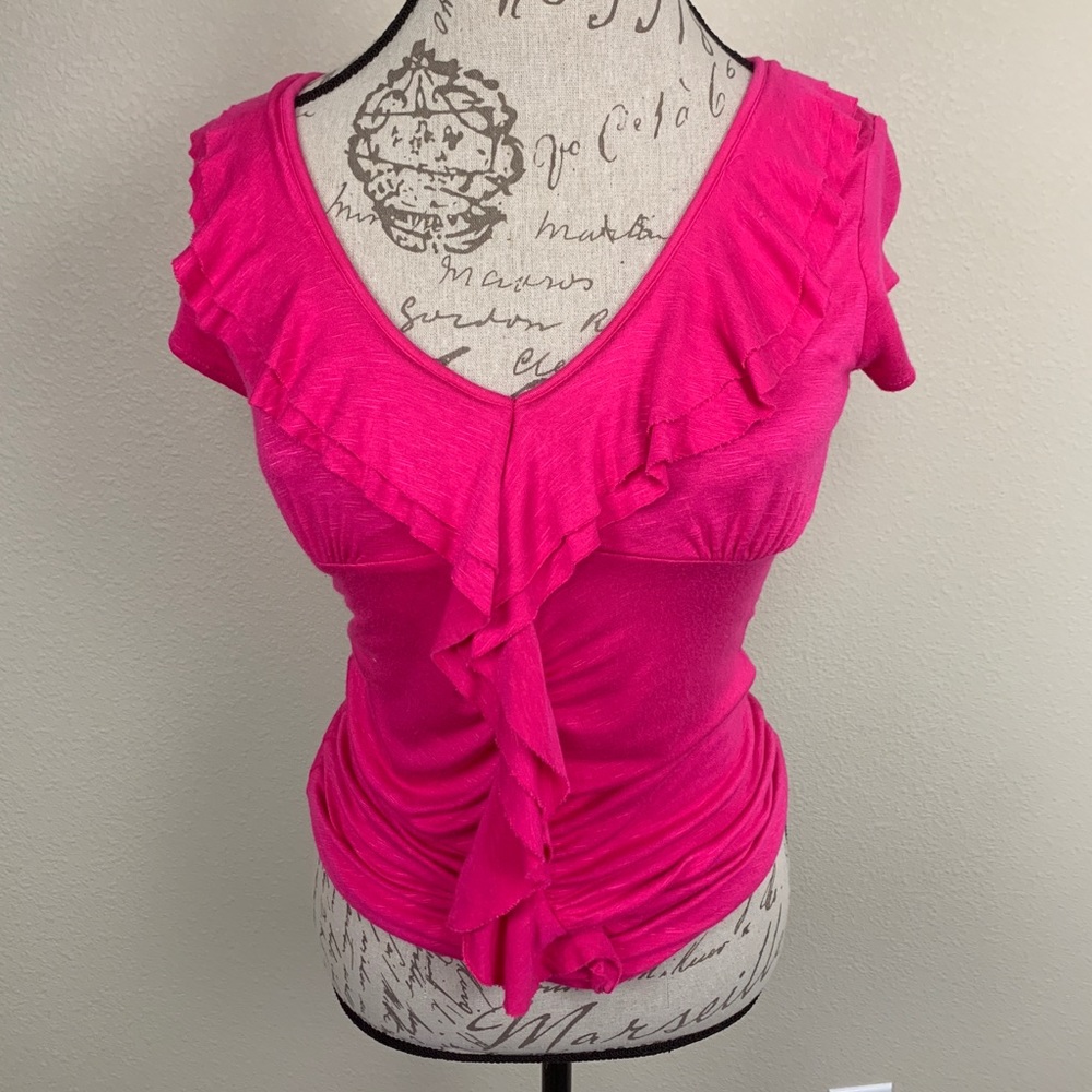 Pink Ruffle Candies Pink Short Sleeve Top